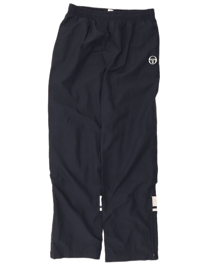 Calça de treino masculina Sergio Tacchini poliéster azul marinho médio