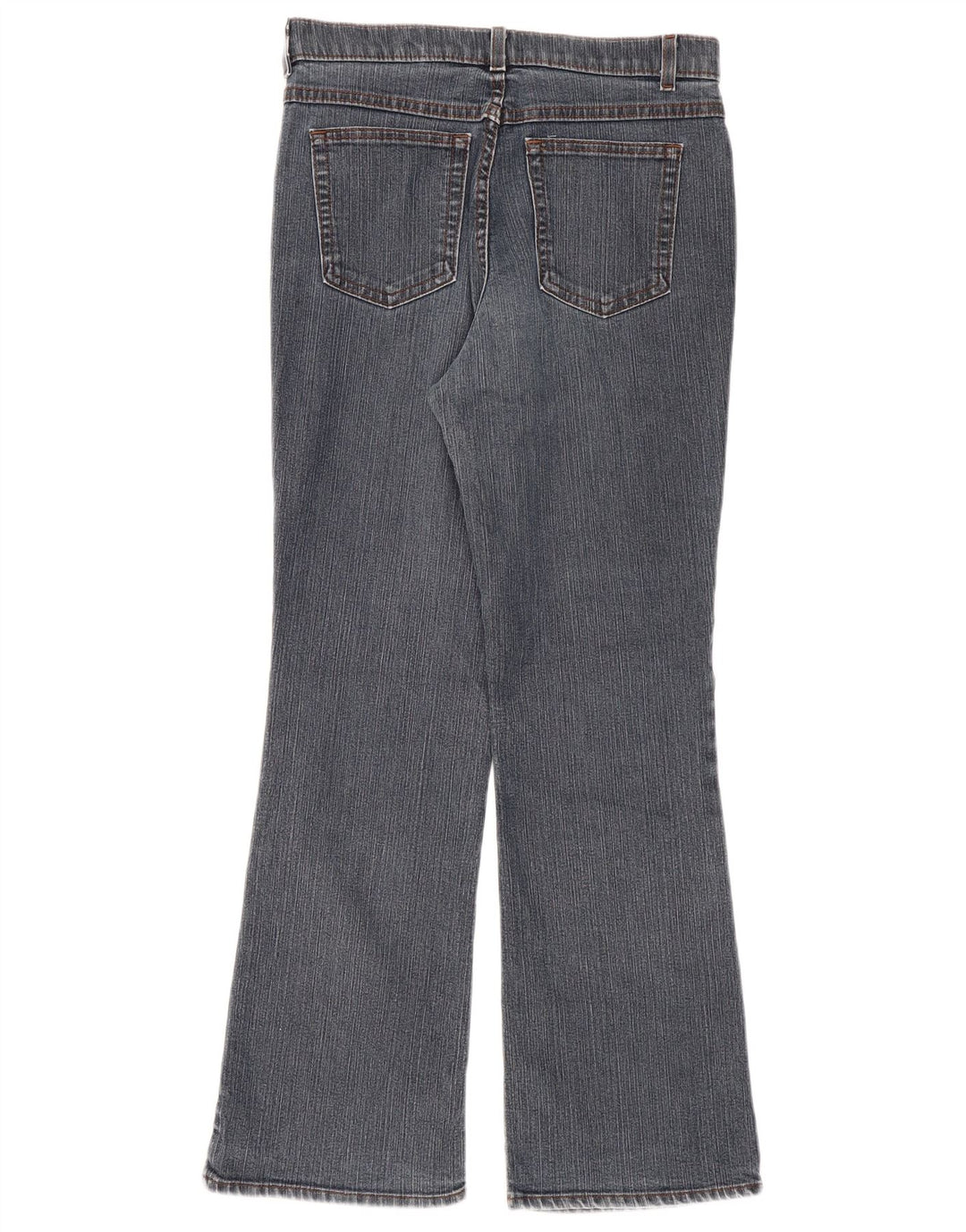 Calça jeans feminina Marks & Spencer Bootcut UK 12 médio W30 L30 azul algodão