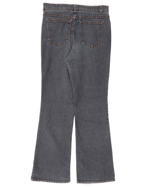 Calça jeans feminina Marks & Spencer Bootcut UK 12 médio W30 L30 azul algodão