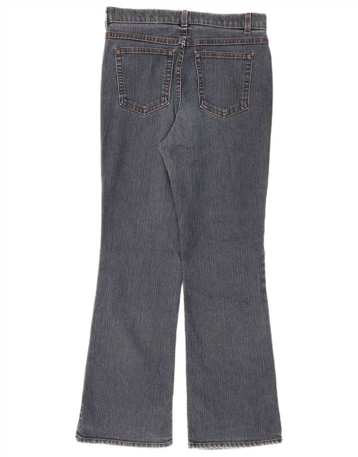 Calça jeans feminina Marks & Spencer Bootcut UK 12 médio W30 L30 azul algodão