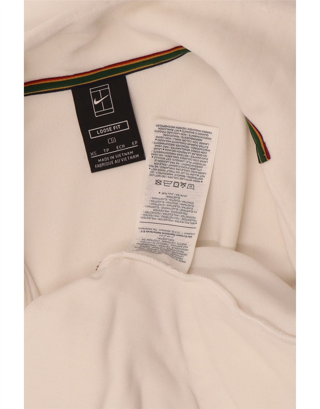 Nike Mens Treino Top Jacket XS Poliéster Branco