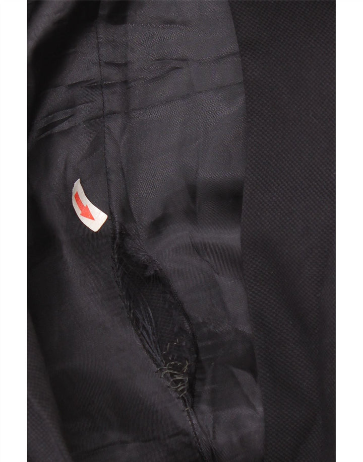 Jaqueta blazer masculina Zara com 2 botões EU 48 algodão azul marinho médio
