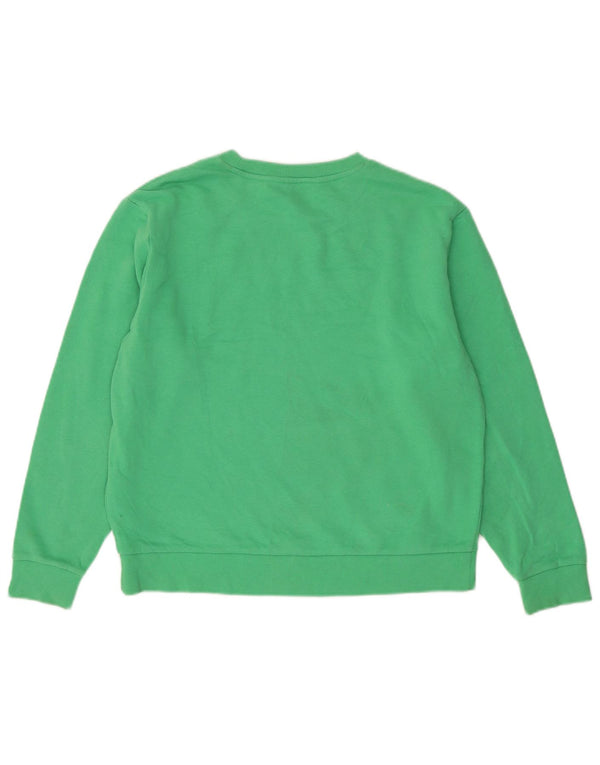 Suéter feminino Marks & Spencer de grandes dimensões Reino Unido 10 pequeno algodão verde