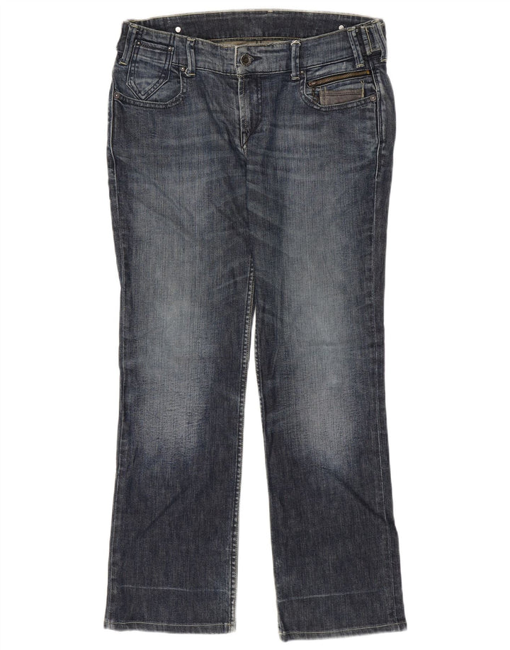 Jeans retos femininos Levi's W32 L30 algodão azul
