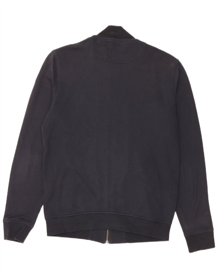 Jaqueta de treino masculina LYLE & SCOTT de algodão azul marinho médio