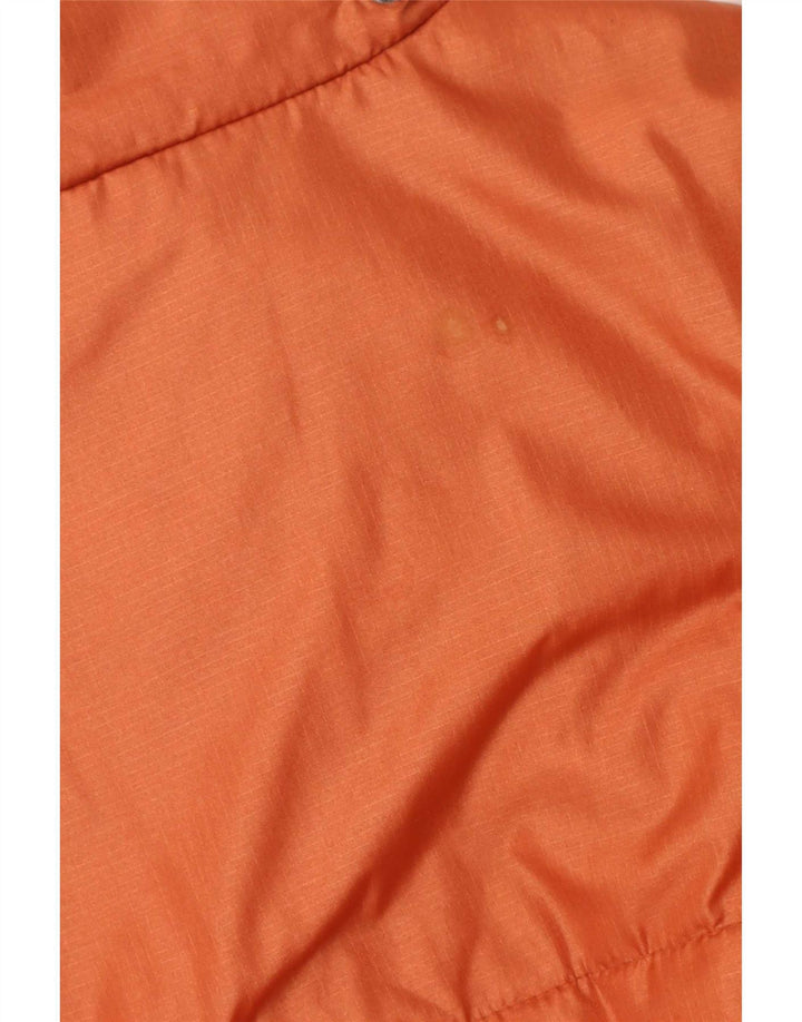 Jaqueta acolchoada vintage masculina de ajuste solto Reino Unido 40 grande poliamida laranja
