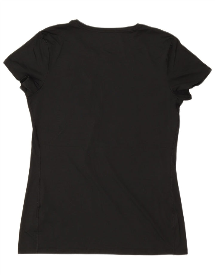Camiseta feminina Nike Dri Fit Graphic UK 14 grande poliéster preta