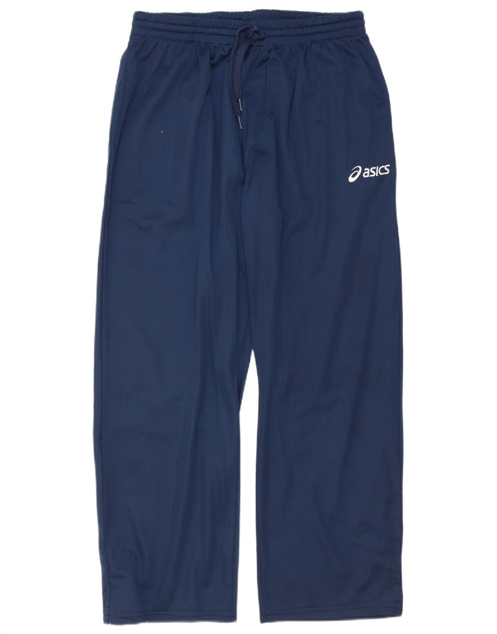 Calça de treino masculina ASICS 2XL poliéster azul marinho