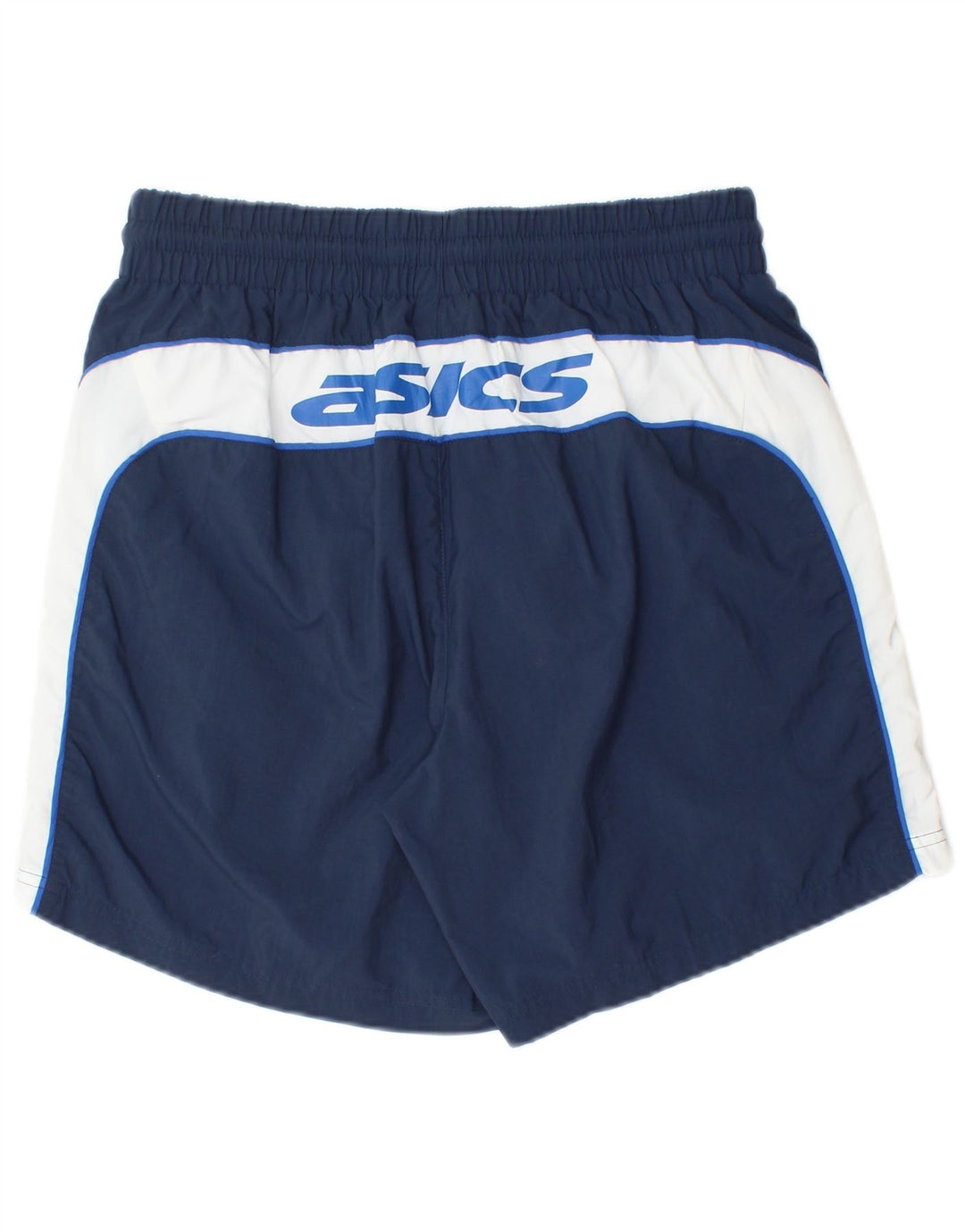 Shorts esportivos masculinos Asics Graphic grande azul marinho Colourblock poliamida