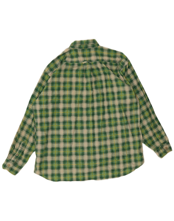 Camisa masculina O'Neill de algodão xadrez verde médio