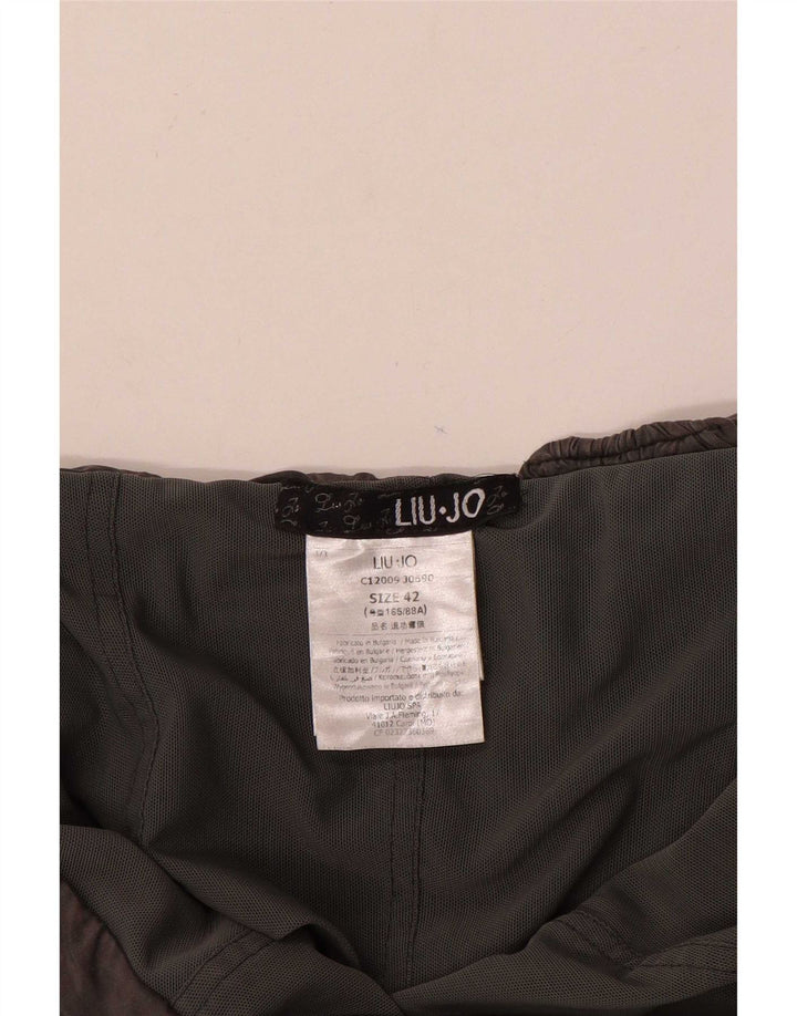 Liu Jo Macacão feminino de um ombro IT 42 cinza médio Cupro