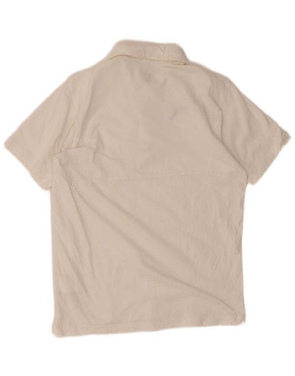 Camisa polo masculina Puma médio algodão branco