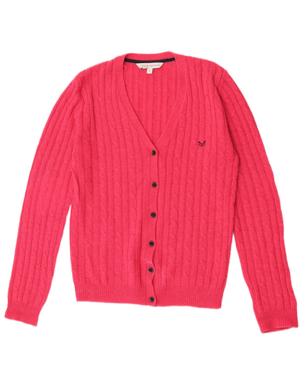 Crew Clothing Womens Cardigan Sweater Reino Unido 14 Grande Acrílico Rosa