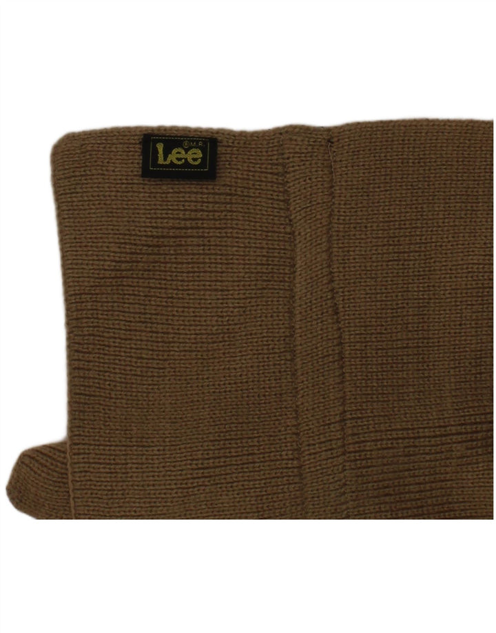 Lenço retangular masculino Lee tamanho único poliéster listrado bege clássico