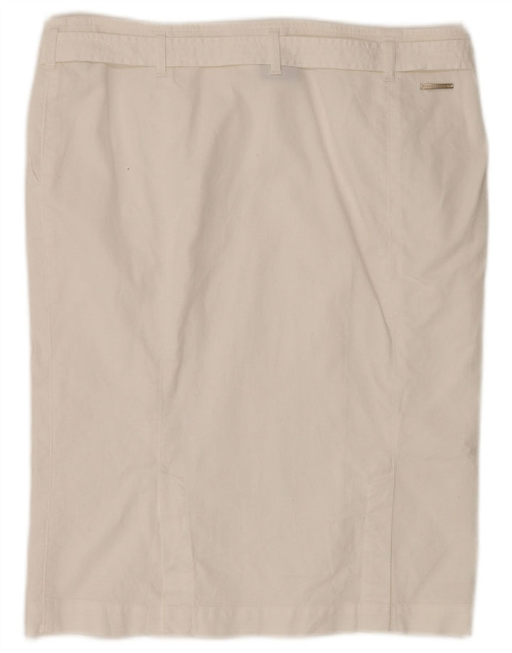 TRUSSARDI saia reta feminina IT 46 grande W34 branca