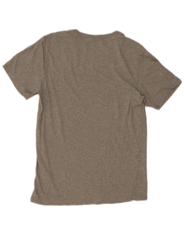 Camiseta masculina Nike Top XS cinza manchado de algodão