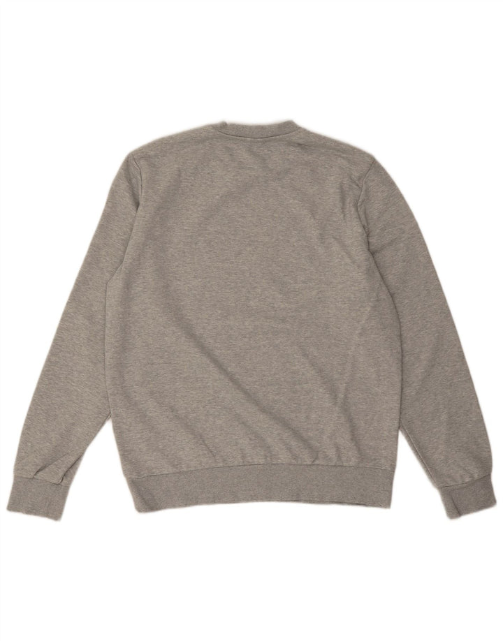 Diesel masculino moletom gráfico jumper grande algodão manchado cinza