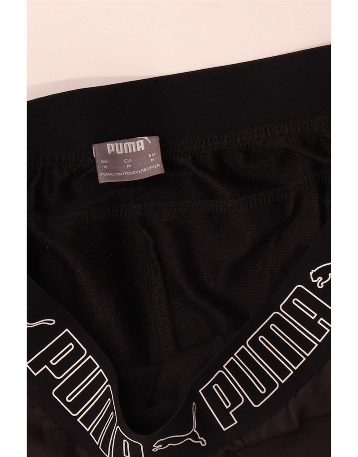 Shorts esportivos gráficos masculinos Puma médio preto algodão