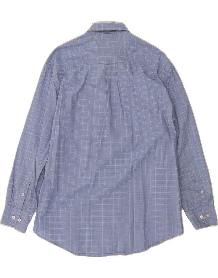 NAUTICA Mens Shirt Large Blue Check Cotton Vintage Nautica and Second-Hand Nautica from Messina Hembry 