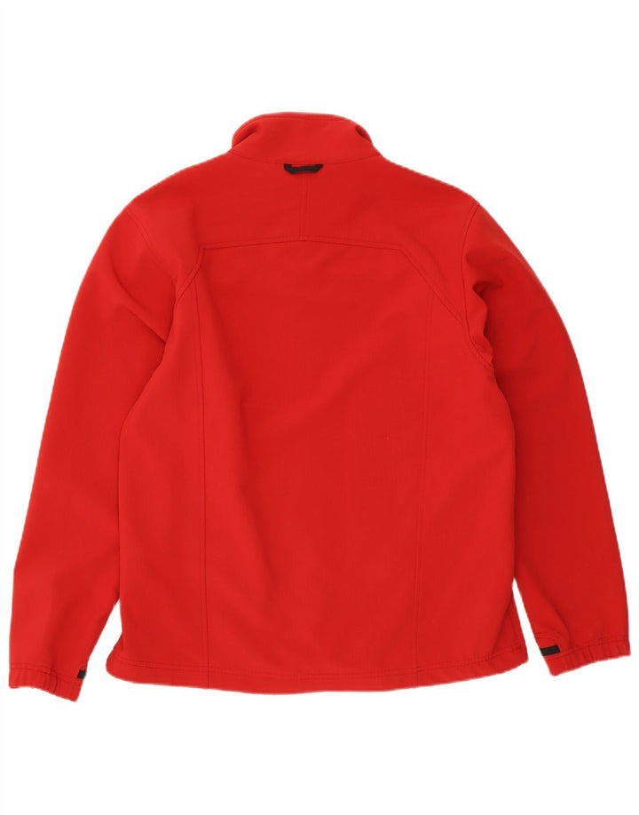 Jaqueta masculina de treino Jack Wolfskin Reino Unido 40/42 grande poliéster vermelho