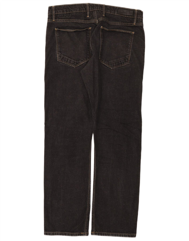 Marks & Spencer Masculino Autograph Slim Jeans W34 L31 Algodão Preto