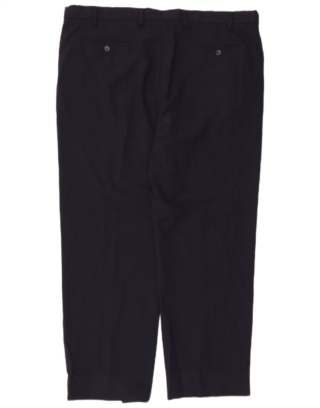 Calça Chino Regular Masculina Marks & Spencer W42 L30 Poliéster Azul Marinho