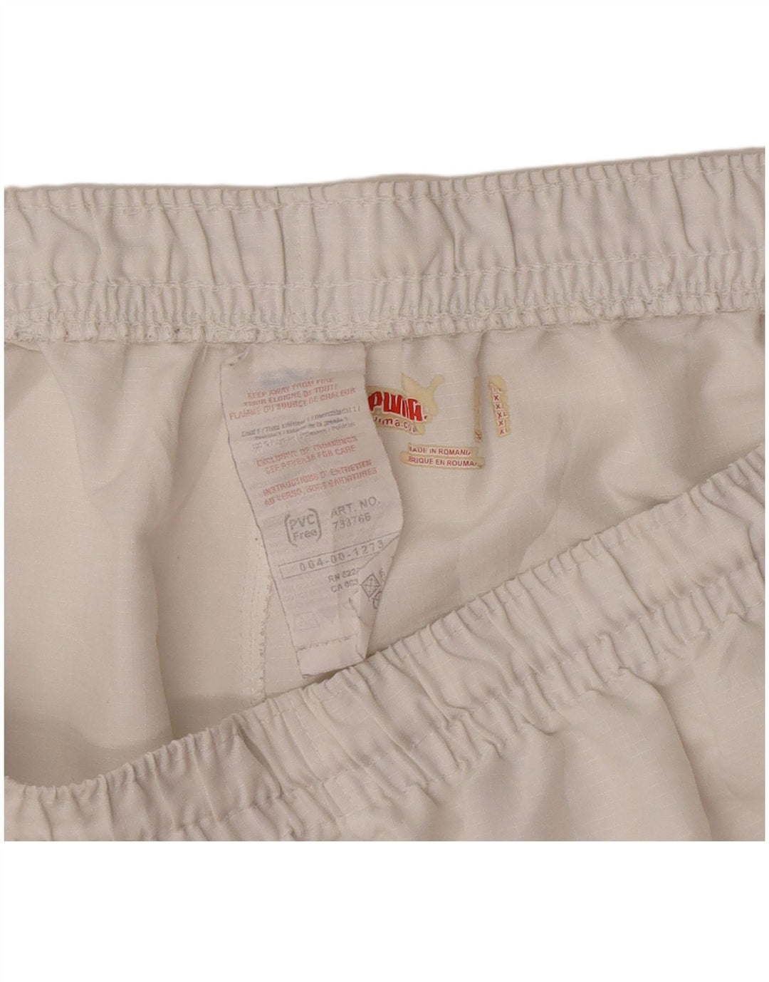 Shorts esportivos gráficos masculinos Puma XL branco colorblock poliéster