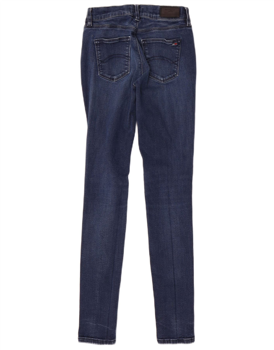 Jeans skinny de cintura média TOMMY HILFIGER W27 L30 algodão azul