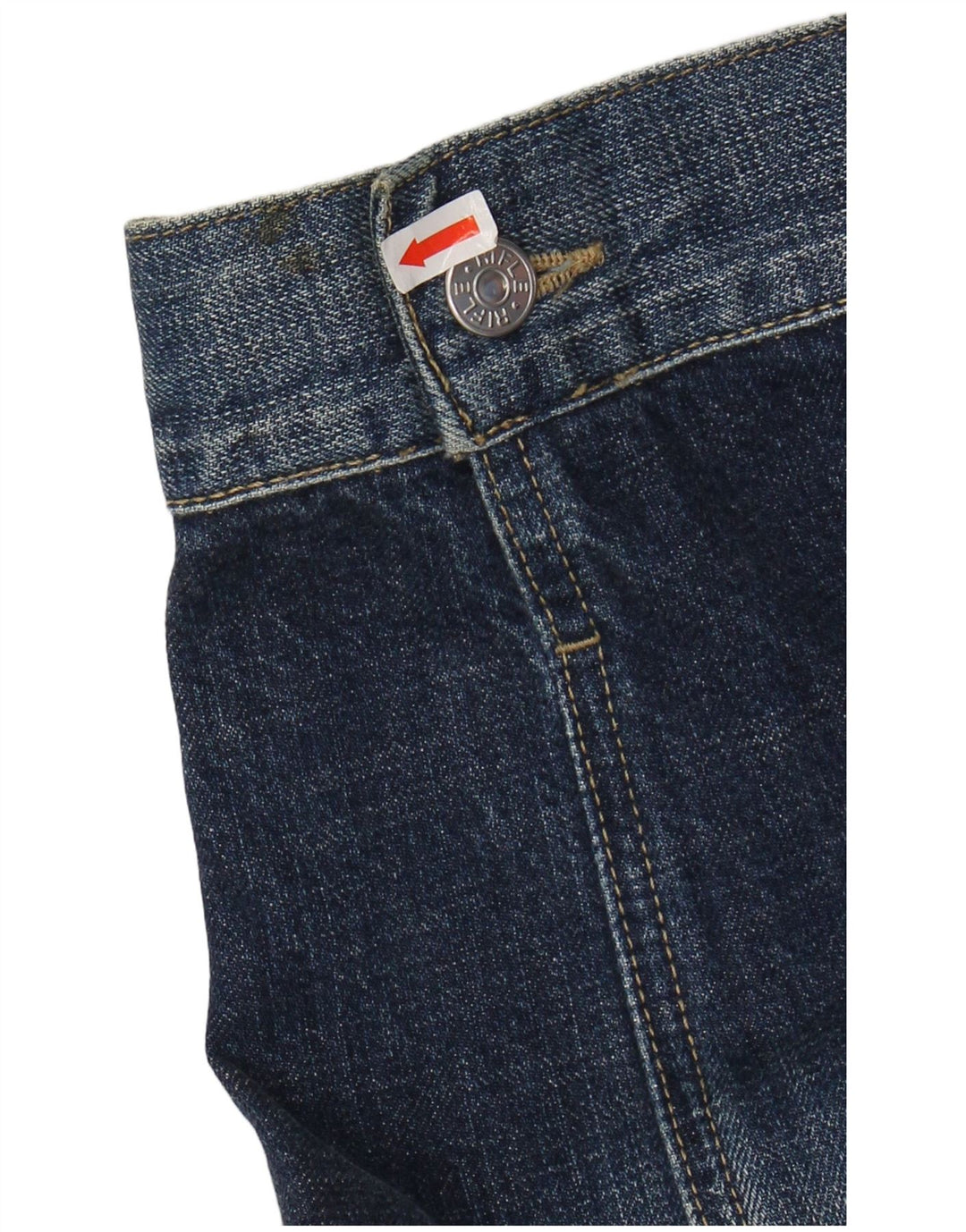 Jaqueta jeans feminina RIFLE Reino Unido 16 grande algodão azul