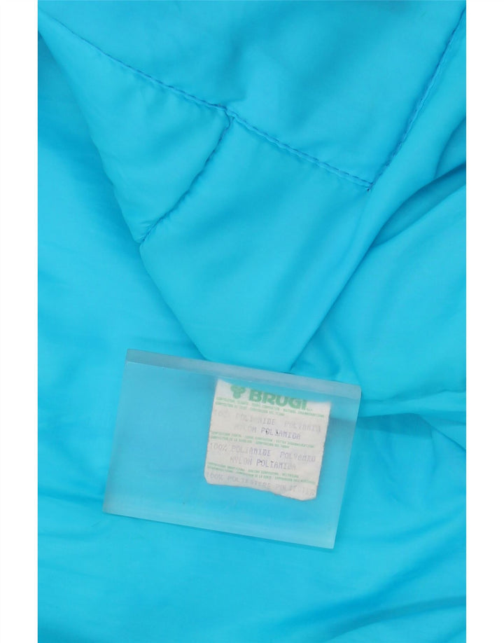 Jaqueta corta-vento masculina Brugi IT 50 grande azul colorblock poliamida