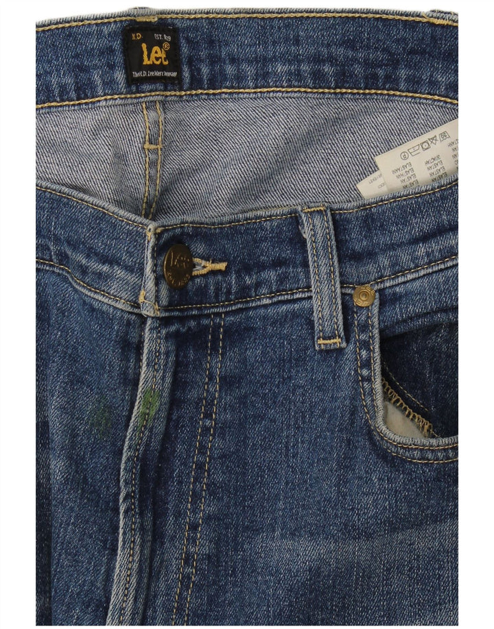 Lee Mens Luke Slim Jeans W36 L32 Azul Algodão