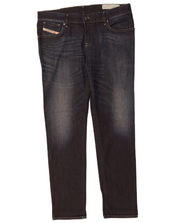 Diesel Masculino Getlegg Slim Skinny Jeans W31 L30 Azul Marinho Algodão