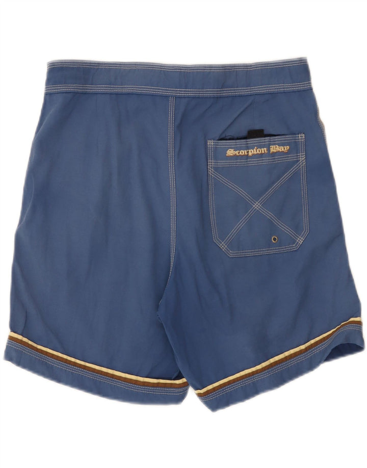 Shorts de natação masculino Scorpion Bay algodão azul médio