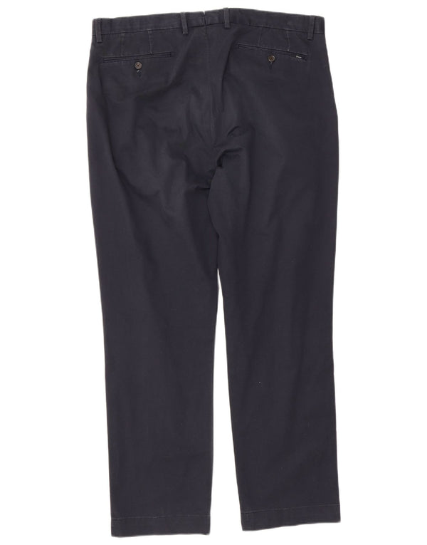 Calça masculina Polo Ralph Lauren de terno reto W36 L29 algodão azul marinho