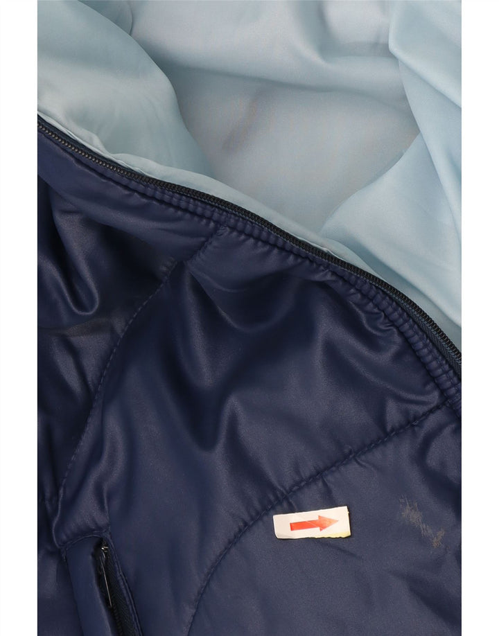 Jaqueta acolchoada masculina vintage IT 54 2XL poliamida azul marinho