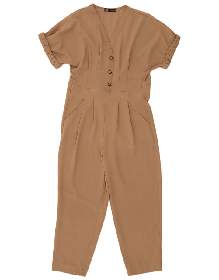Macacão feminino Zara UK 10 pequeno bege