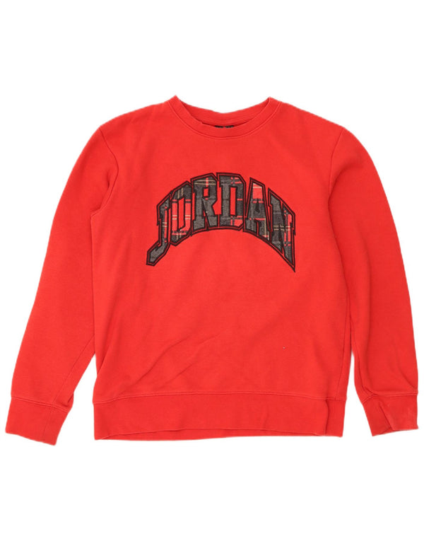 Jordan Boys Graphic Sweatshirt Jumper 13-14 Anos XL Vermelho