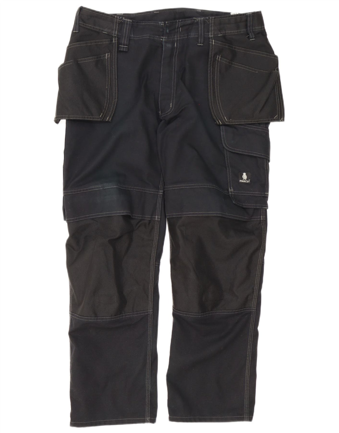 Calça cargo reta masculina mascote W36.5 L30 poliéster preto