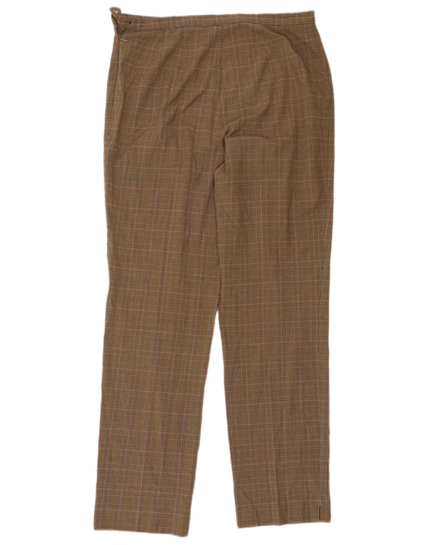 Calça casual feminina Marks & Spencer UK 14 grande W34 L29 marrom