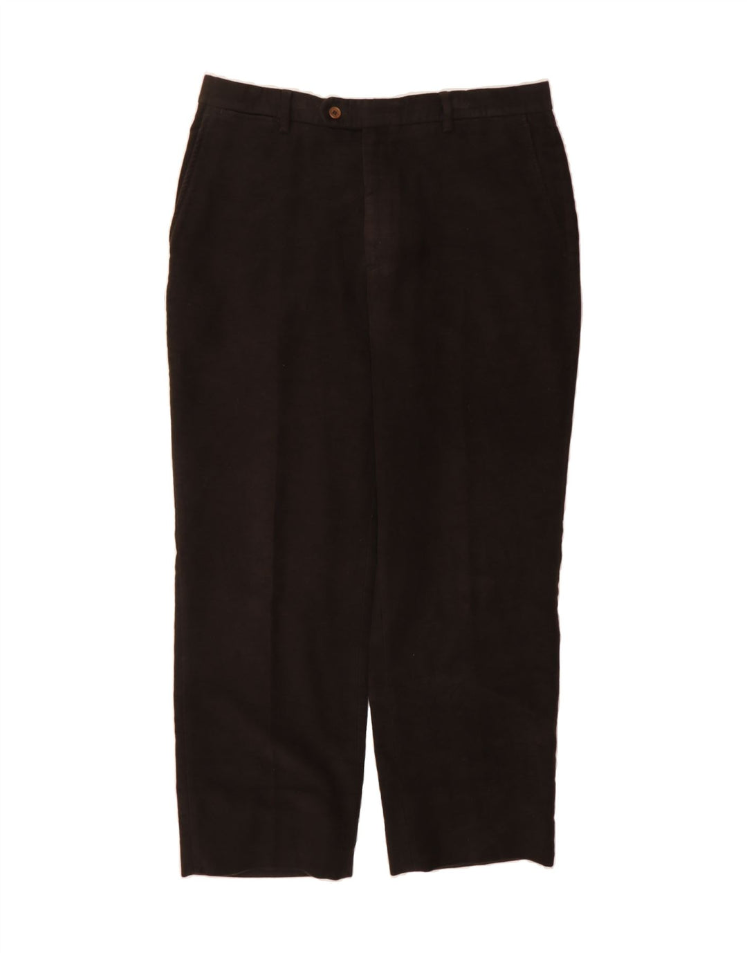 MASSIMO DUTTI Mens Straight Suit Trousers EU 46 XL W36 L29  Black Cotton Vintage Massimo Dutti and Second-Hand Massimo Dutti from Messina Hembry 