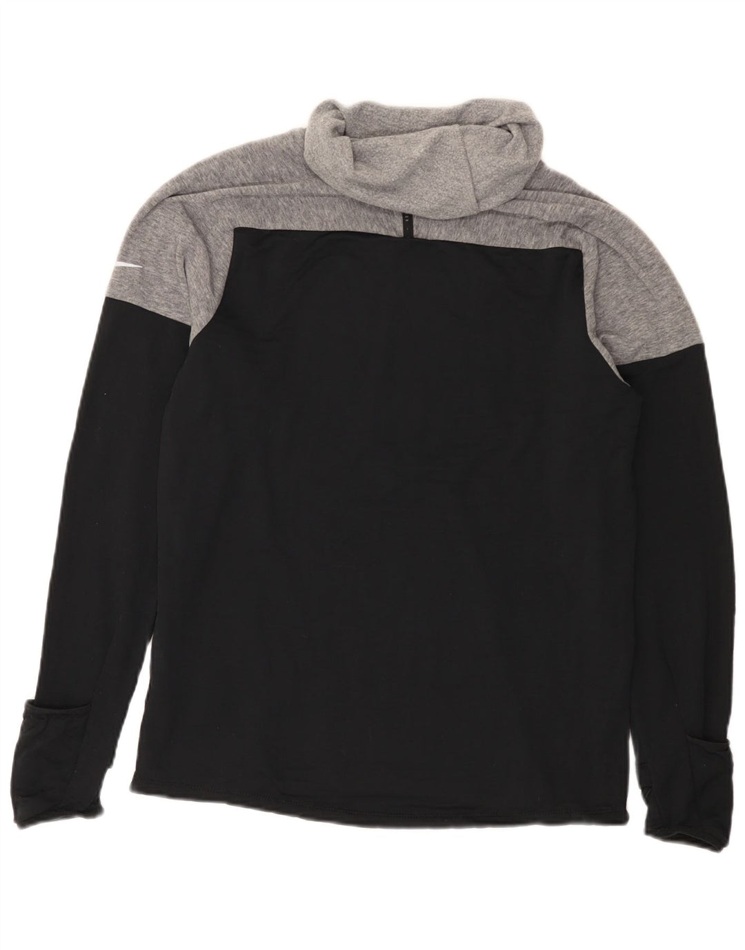 Top Nike Masculino Therma-Fit Roll Neck Manga Longa Médio Preto Colourblock