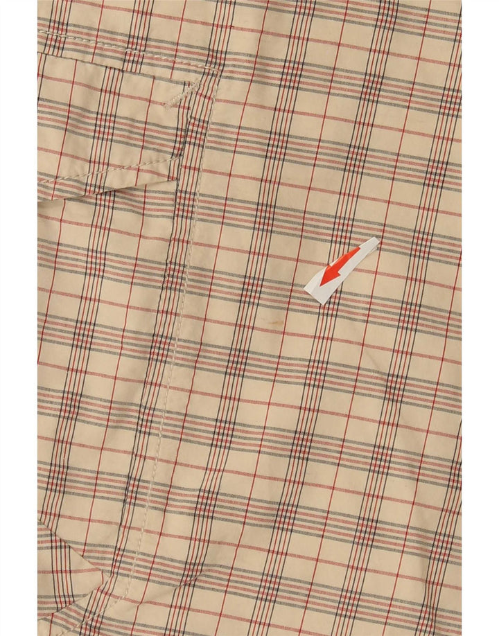 Shorts cargo masculino Invicta IT 52 XL W36 algodão xadrez bege