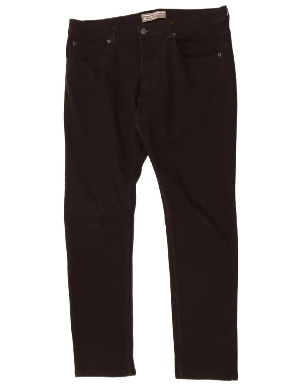 French Connection Mens Jeans Skinny W34 L32 Algodão Preto