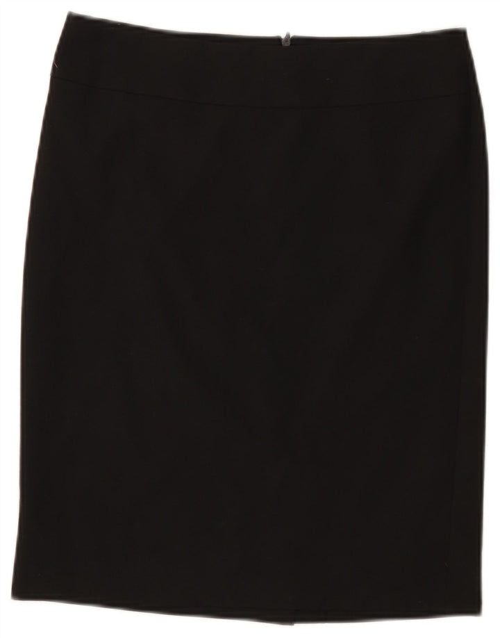 Saia reta feminina Benetton IT 40 Small W30 poliéster preto