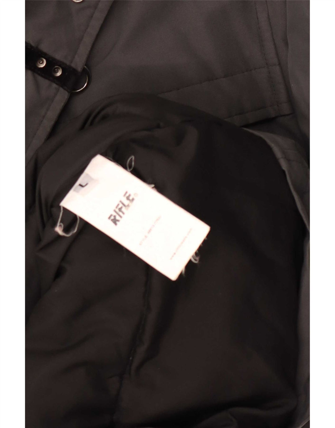 Jaqueta Rifle Mens Parka UK 40 Grande Algodão Cinza