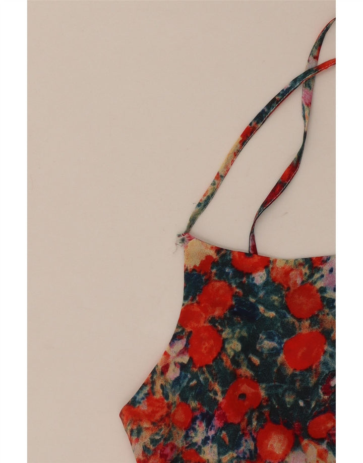 Oasis Womens Cami Top UK 10 Pequeno Poliéster Floral Multicolorido