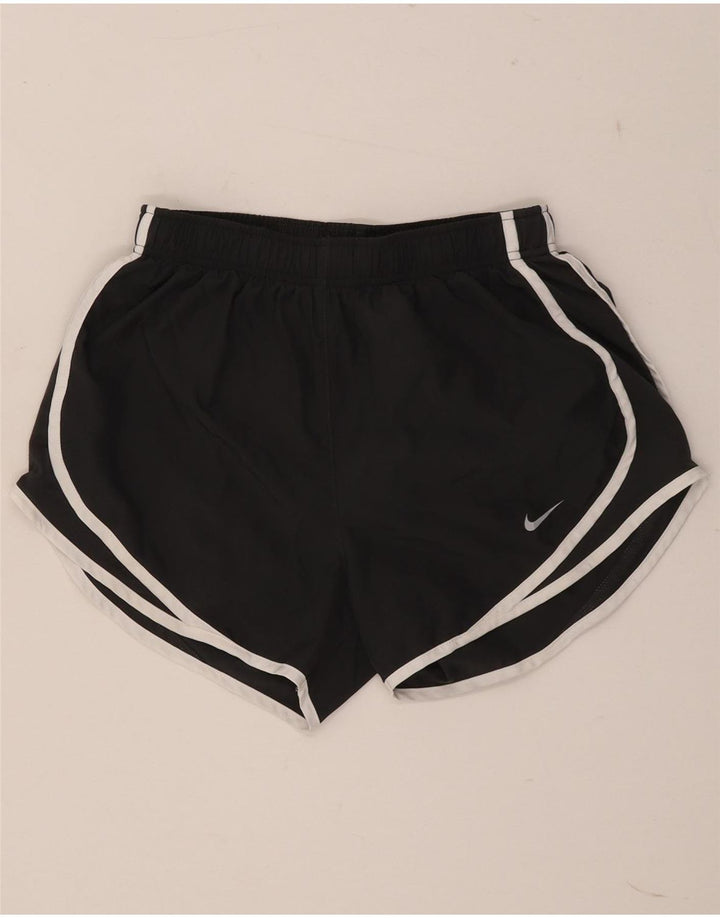 Shorts esportivo Nike feminino Dri Fit UK 8 pequeno cinza