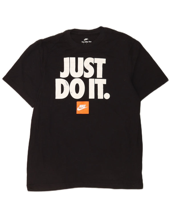 Camiseta Nike masculina gráfica Top médio algodão preto