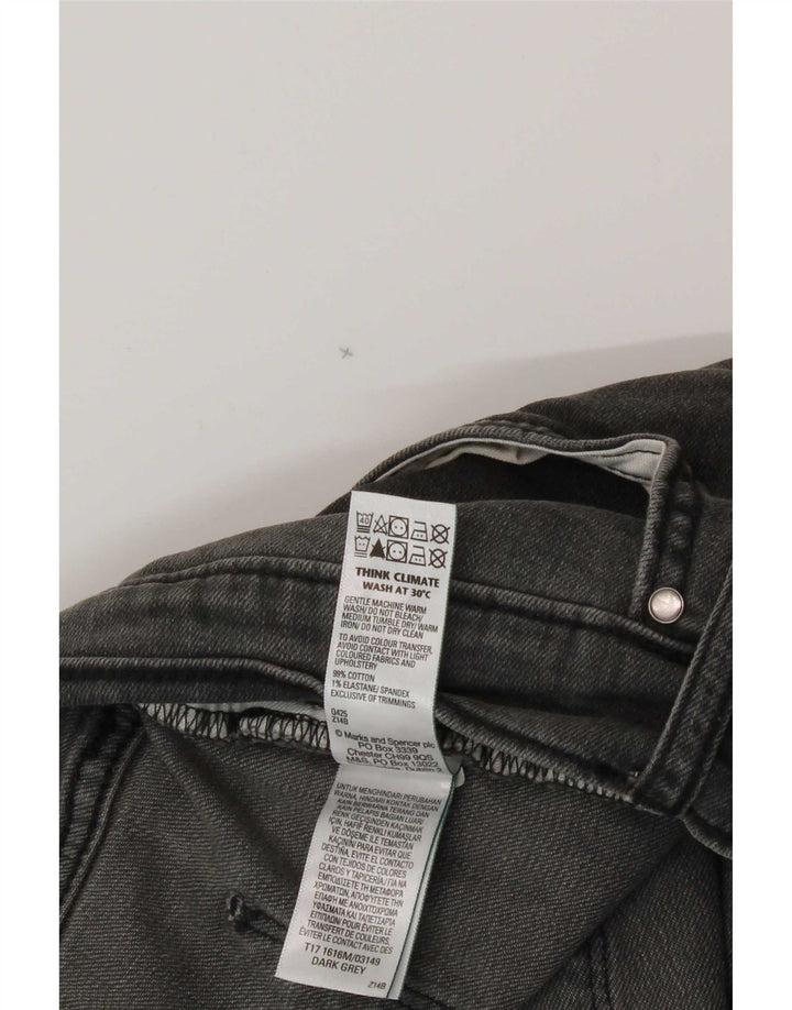 Jeans retos masculinos Marks & Spencer W32 L29 algodão cinza