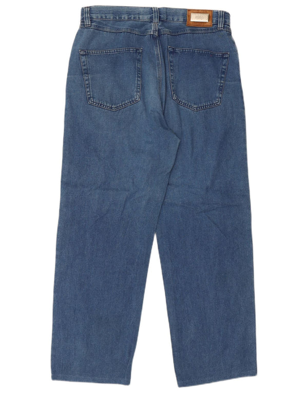 Hugo Boss Jeans reto masculino W34 L28 algodão azul
